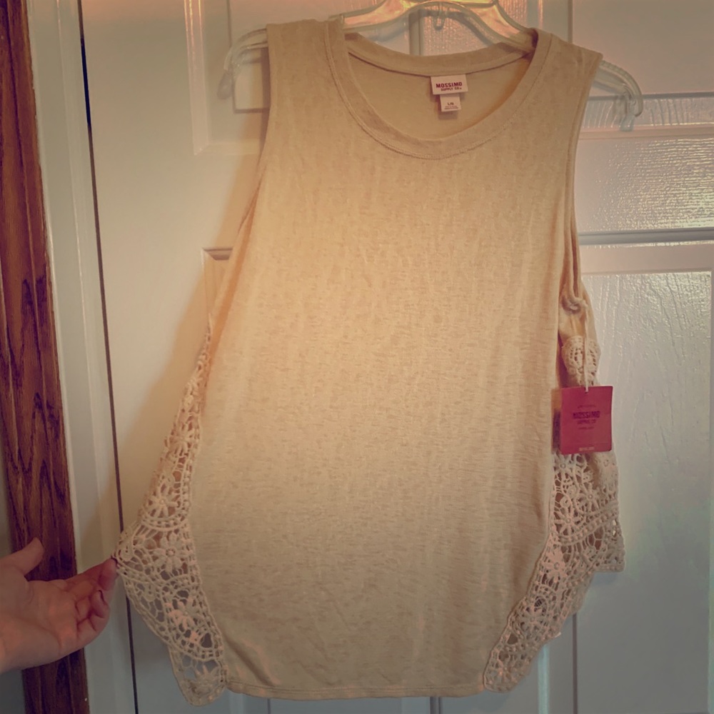 Mossimo Beige Lace Top